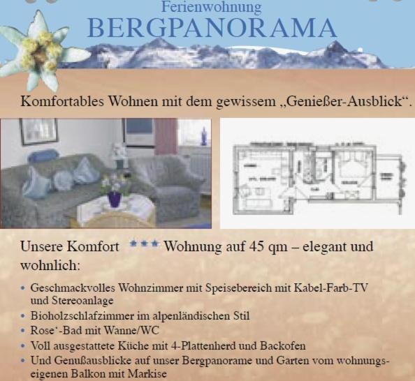Beim Bergfreund Appartamento *